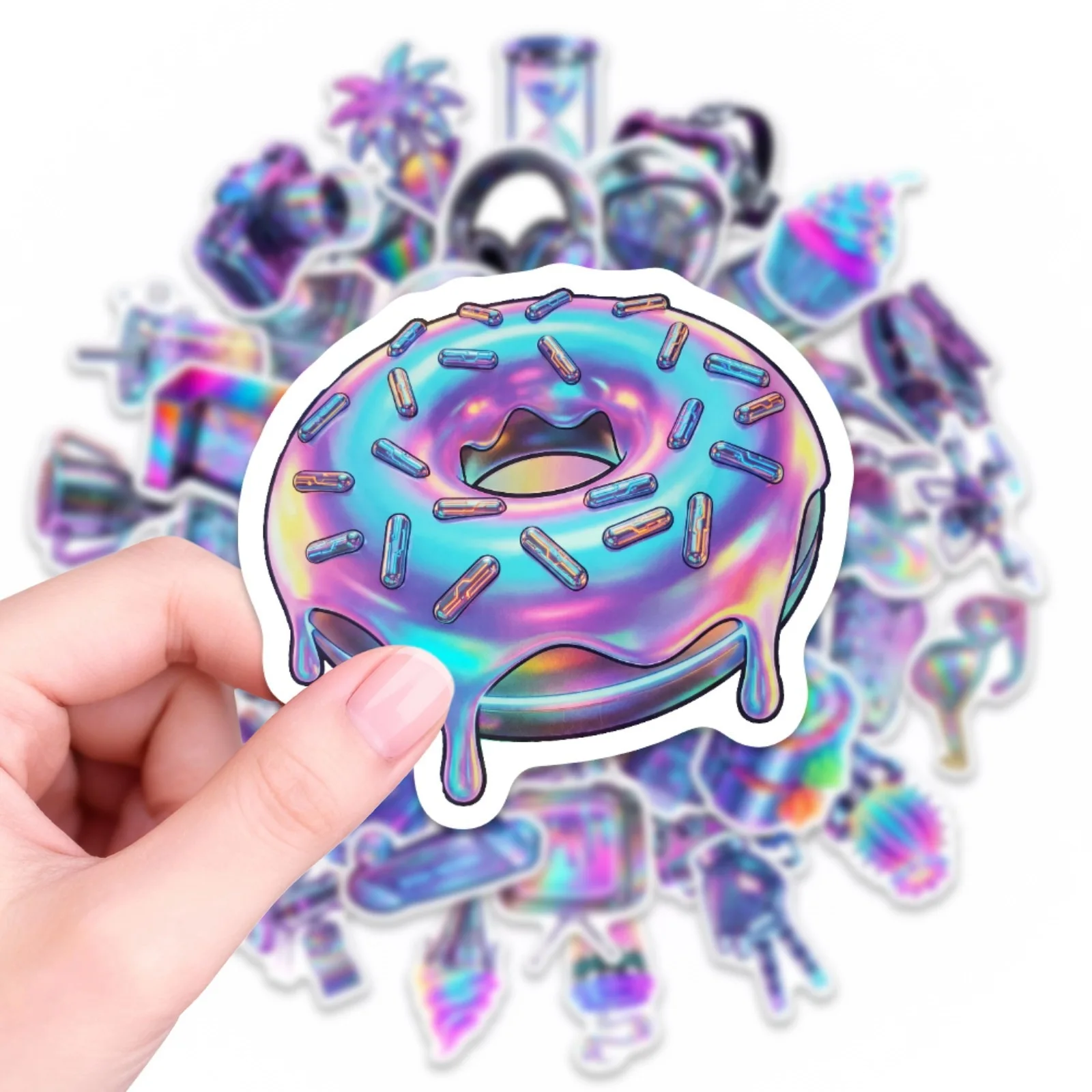 

50/100 шт. креативных водонепроницаемых наклеек в стиле киберпанк с электронными элементами для шлема, гитары, пианино, телефона, ноутбука