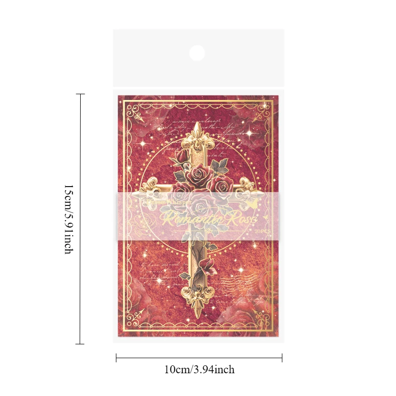 18 ورقة/حزمة البرنز حلم سر سلسلة غير المرغوب فيه مجلة المواد ورقة الظلام ماجيك سكرابوكينغ خلفية الزخرفية الكولاج #5