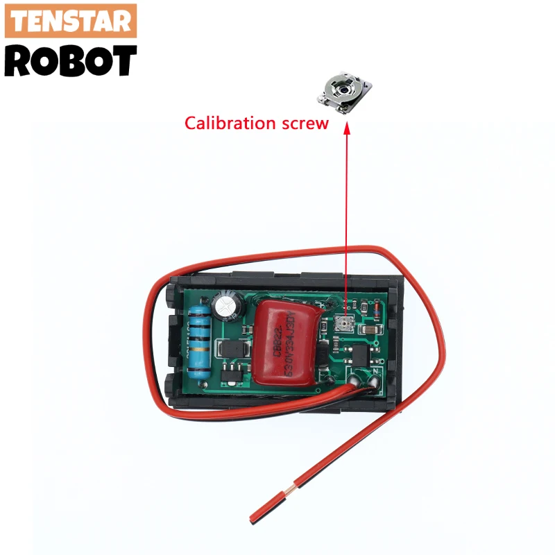 AC 70-500V 0.56" LED Digital Voltmeter Voltage Meter Volt Instrument Tool 2 Wires Red Green Blue Display 110V 220V DIY 0.56 Inch image 2