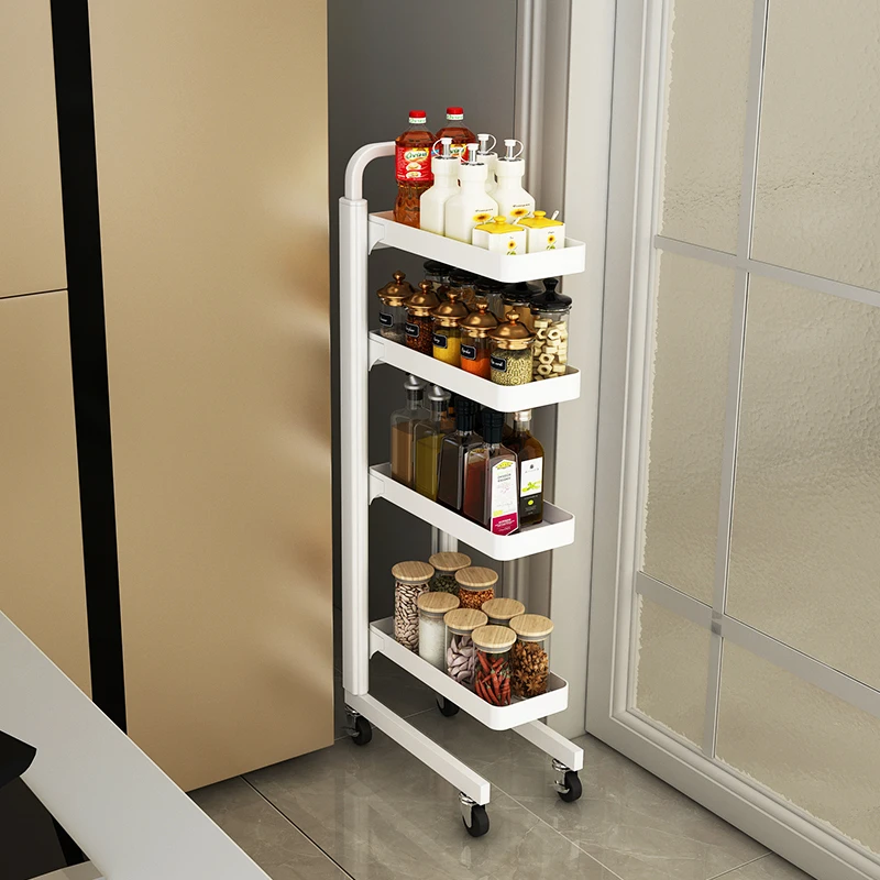 Three story kitchen crevice storage rack,