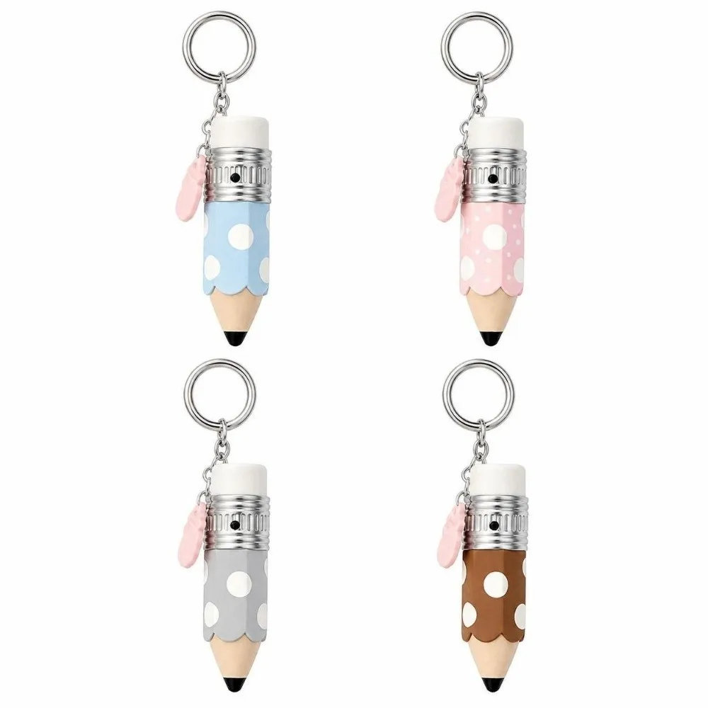Cute 3D Printed Pencil Keycap Keychain Fidget Stress Relief Press Button Relax Switch Pencil Fidget Clicker Pencil Bag Charm