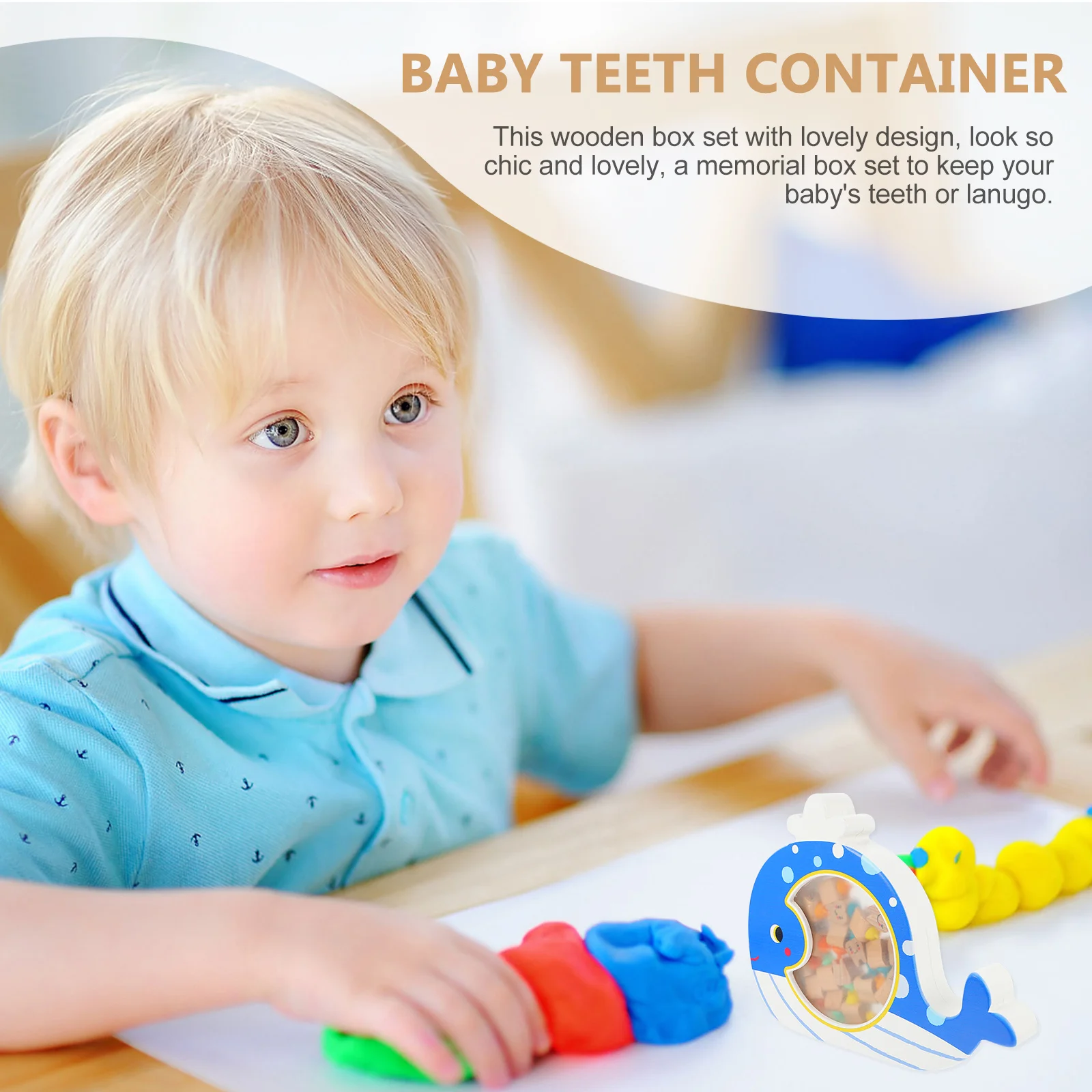 20Pcs Baby Teeth Storage Box Wood Large Organizer Case Lanugo Container Infant Memorial Kit Baby Teeth Box Newborn Lanugo Bottle