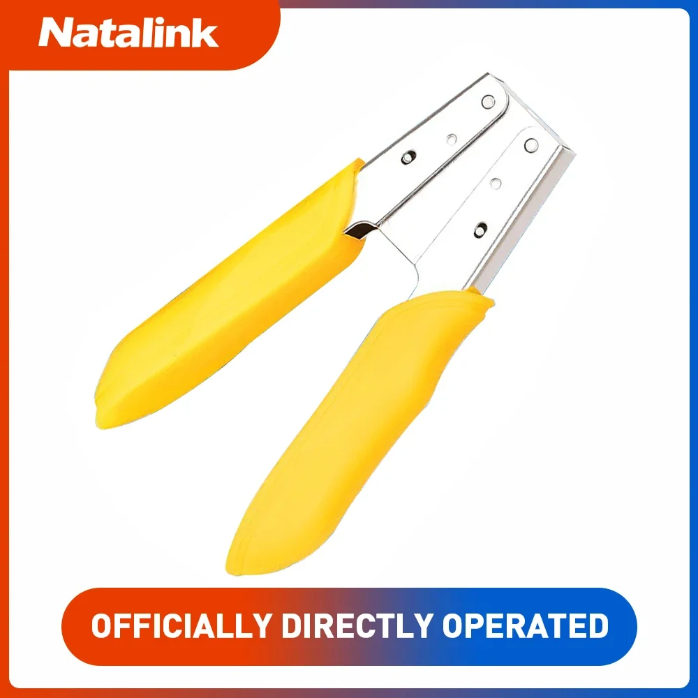 Natalink Fiber Optic Drop Cable Stripper Miller Stripping Tool Fiber Optical Cable Pliers for FTTH Precision Fiber Stripping