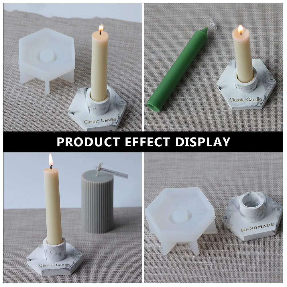 

Hexagonal Rod C Mold DIY Silicone Die Manual C leholder Making Fadeless Reusable Jewelry Accessories Craft Tool Storage