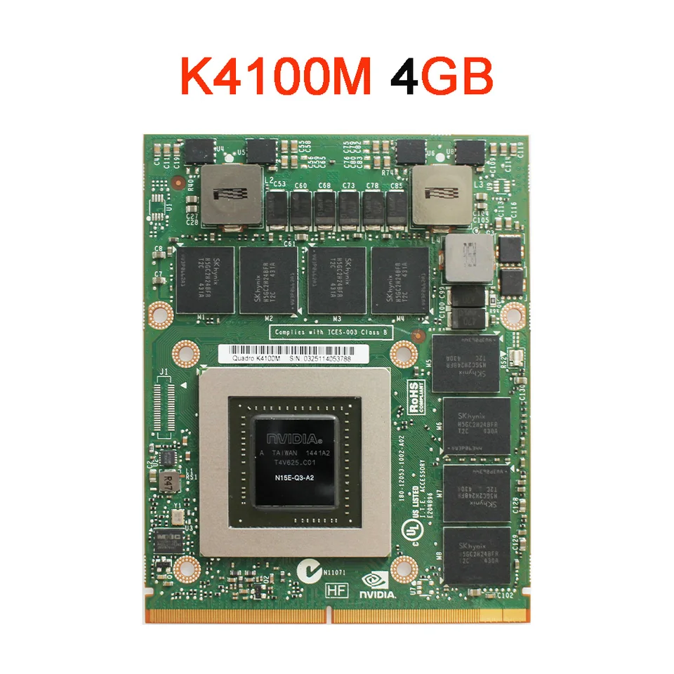 Quadro K4100 K4100M GDDR5 4GB N15E-Q3-A2 Graphics Video Card With