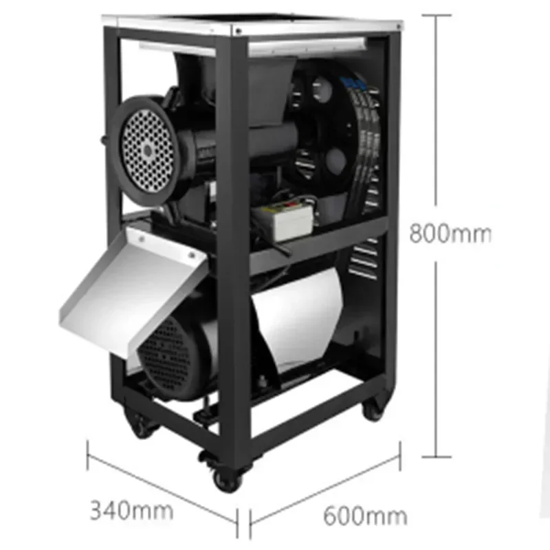 52 tipo 220v moedor de carne de alta potência comercial grande quadro de frango moído triturador de osso alimentação cão criação de peixes