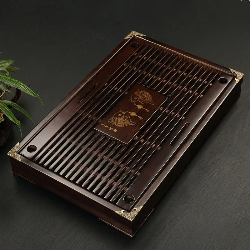 Solid Wood  Tray Drainage Water Storage Kung Fu  Set Drawer  Board Table Chinese  Ceremony Tools