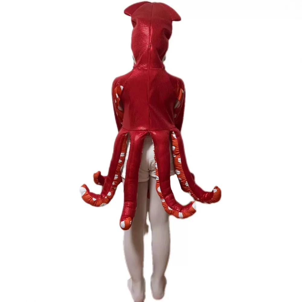 Halloween Kids Costume: Ocean Creature Cute Squid Onesie Fancy Dress