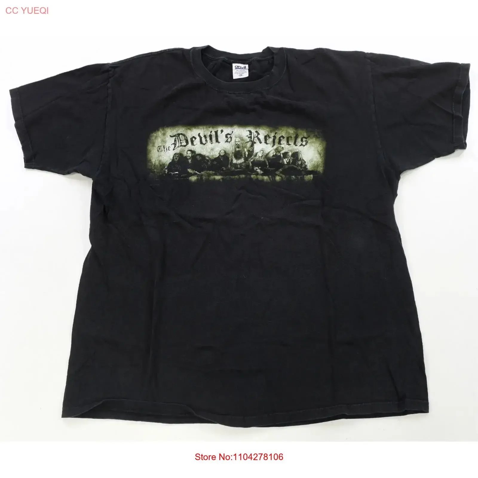 Rare Vintage ANVIL The Devil s Rejects 2005 Horror Film T Shirt 2000s Black 2XL vintage Washed graphic Versatile Soft Stylish