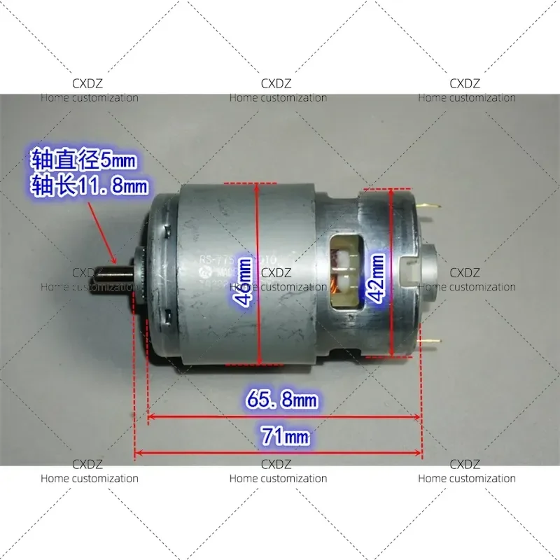 RS-775WC-A010 High Speed Power Motor 12V 14V for Tool Model 775 DC Electric Motor