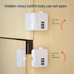 1/3Pc Wachtwoord Anti-Knijpen Handkast Lade Sloten Plastic Witte Veiligheidsgesp Voor Kinderen Bescherming Baby Veiligheid Lade Slot