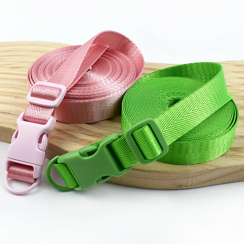 2-20 مجموعات Meetee 20/25 مللي متر طوق بكلاب إصلاح الملحقات على ظهره النايلون الشريط إغلاق الإصدار مشبك D حلقة ضبط ثلاثي الإنزلاق المنزلق