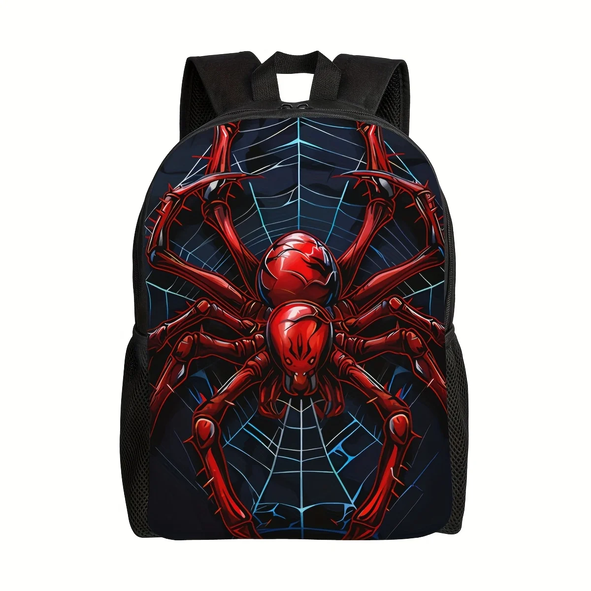 

Large-capacity spider backpack, durable and lightweight, multi-purpose, polyester fiber double zipper