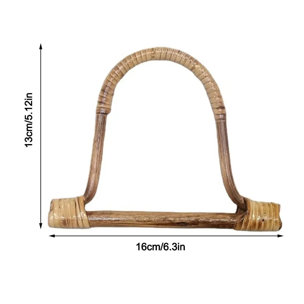 D-shaped Wooden Purse Handle DIY Replacement Bag Strap Handle Shoulder Belt for Handbag Cloth Bag Handcrafted Bag Accessories