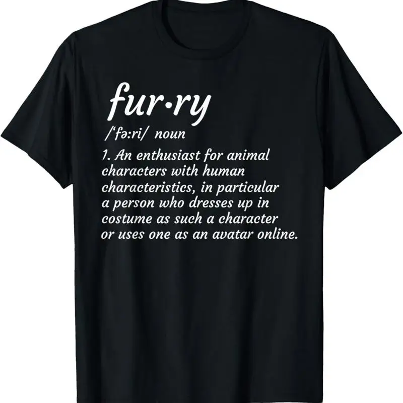 Definition Furry Fandom Furries Design Cosplay Costume T Shirt