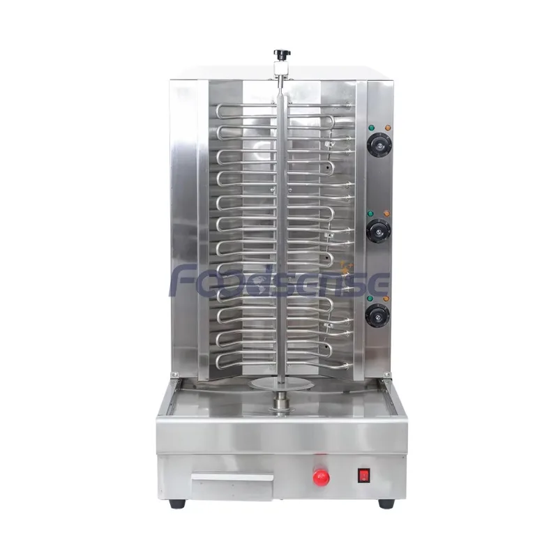 Professional Electric Middle East Grill Kebab Shawarma Machine Counter Top 2 Burner Shawarma Griller