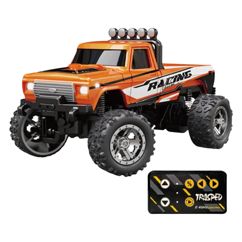 RC Off-road Monster Truck 1/64 Remote Control Mini Climbing Car Model 2.4GHz Electric Vehicle Toy Off-road Vehicle for Kids Gift