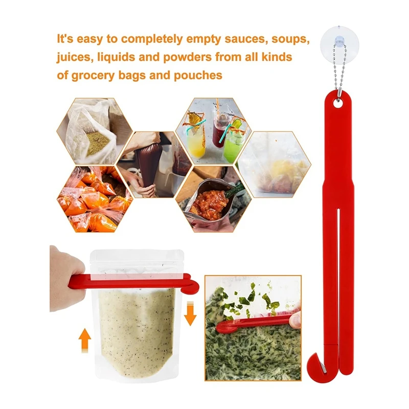 Food Bag Opener 2Pcs Food Bag Opener Easy To Use Food Pouch Opener Efficient Bag Opening Squeezer For Home Kitchen