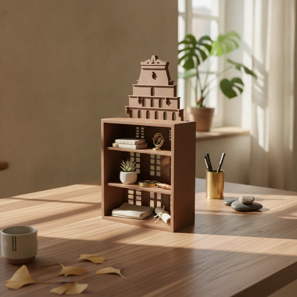 Mini Church Display Shelf Miniature Dollhouse Scene Prop Church Shelf Window Cutout Home Decor High Simulation