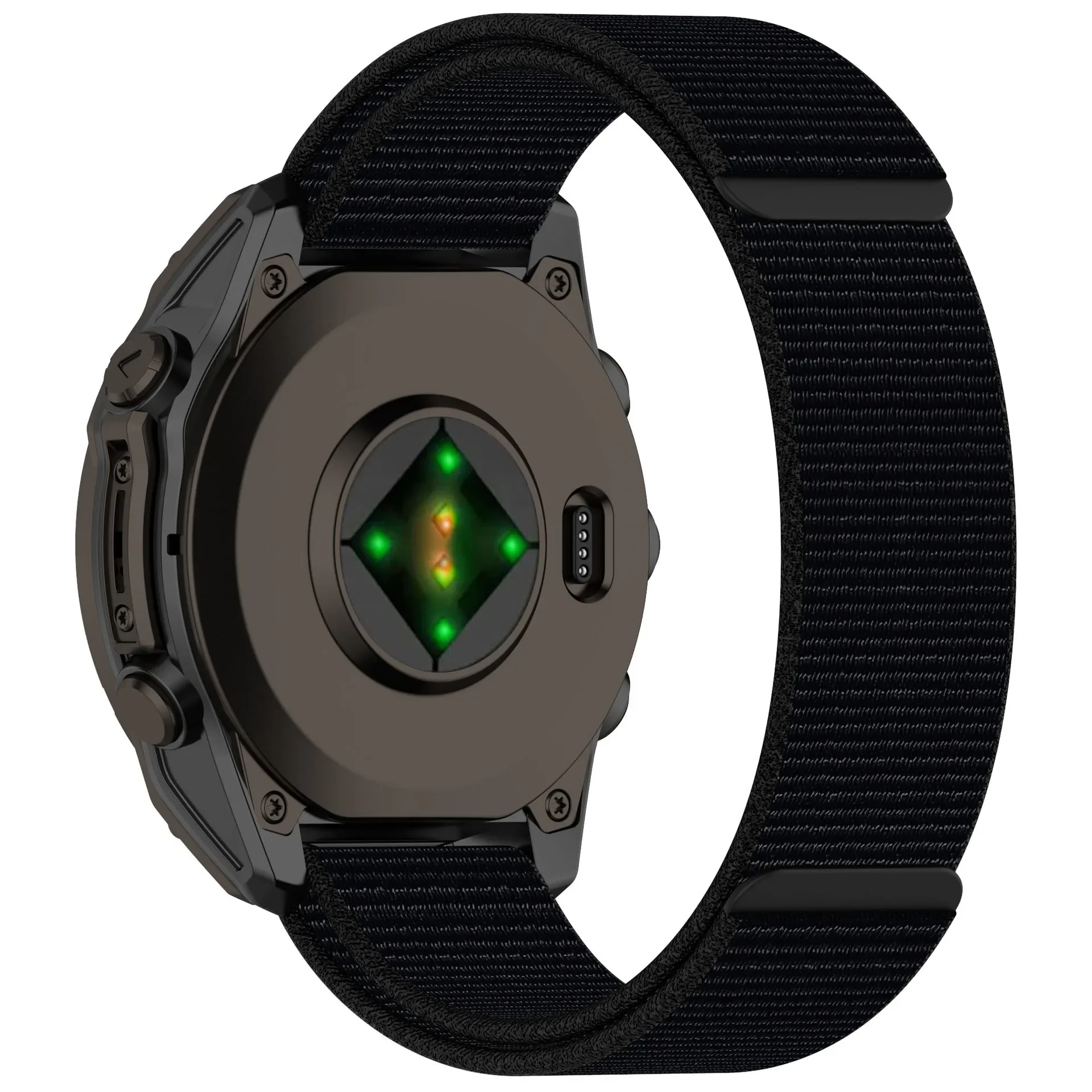 20mm 22mm 26mm Armband für Garmin Fenix E 8 47mm 51mm 7 7X Pro/Enduro 3 2 Schnellverschluss Hakenschlaufe Nylon Sportband 965 955 945 935 – Detail 4