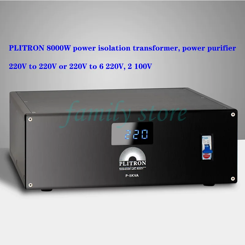 PLITRON 8000W 220V to 220V, 220V to 115V, 220V to 240V, 220V to 220V 100V power isolation transformer，power purifier