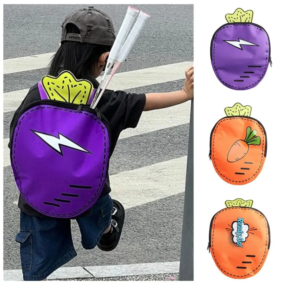 

Милая нейлоновая детская сумка для бадминтона, легкая морковная теннисная сумка, школьный рюкзак для путешествий