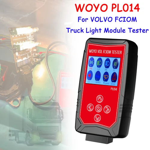 WOYO PL014 ボルボ/ルノー FCIOM ユニットトラックテスターワンクリックハードウェアインザループ (HIL) テストワークショップ診断ツール