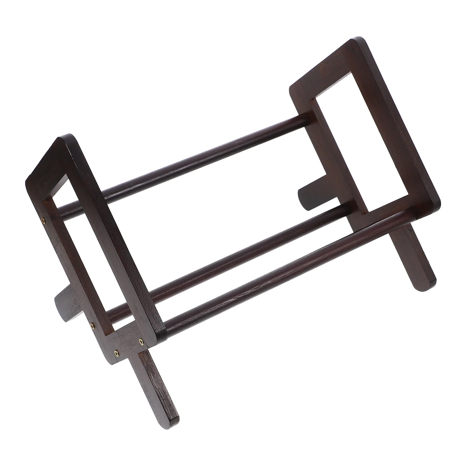 Desktop Book Stand Bamboo Reading Rack for Books Newspapers Tablets Compact Space-Saving Learning Support Stand for Students