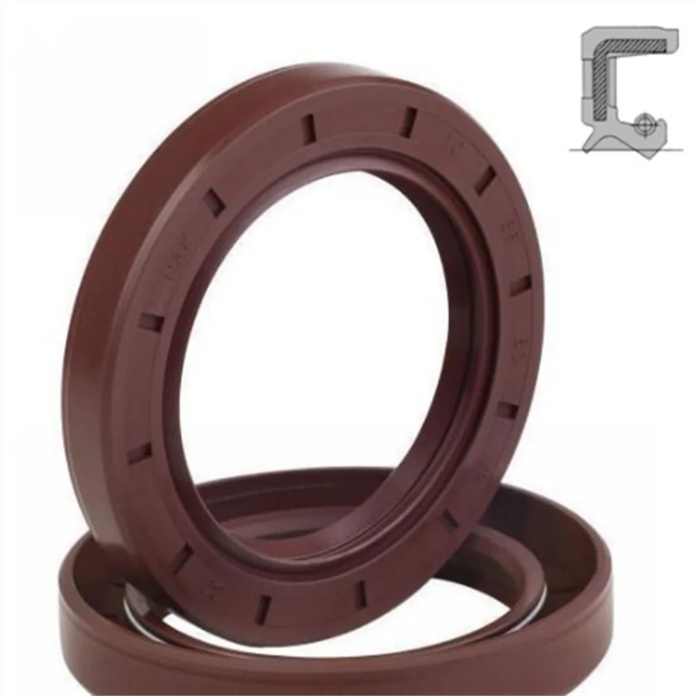 110*140*12/13/14 110x140x12/13/14 Brown Fluoro FKM Fluorine Rubber Spring Two Lip TC Ring Gasket Radial Shaft Skeleton Oil Seal