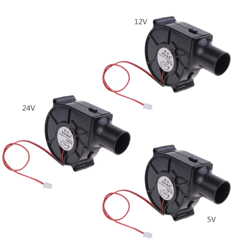 7530 송풍기 팬 75x75x30mm 5V 12V 24V 7cm 7530 오일 베어링 공기 흐름 냉각 냉각기 팬 바베큐 피크닉 송풍기 팬