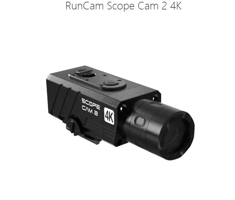 RunCam Scope Cam 2 4K SCOPECAM2-4K-L40 Aluminium housing IP64 Waterproof 4XDigital Zoom 30fps Airsoft Tactical Paintball Hunting