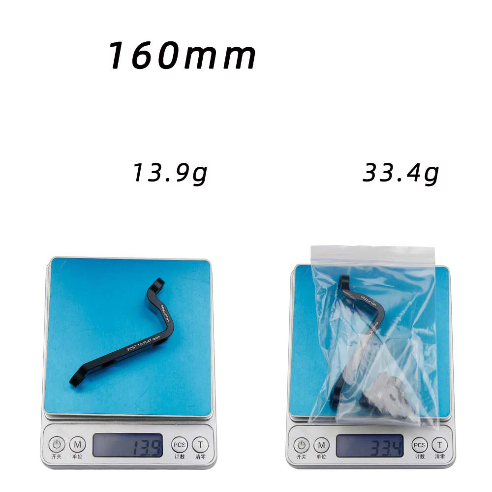 Fahrrad-Scheibenbremsenadapter: Post-Mount auf Flat-Mount Adapter für Scheibenbremssättel vorne und hinten – PM auf FM für 160-180mm Rotoren – Detail 15
