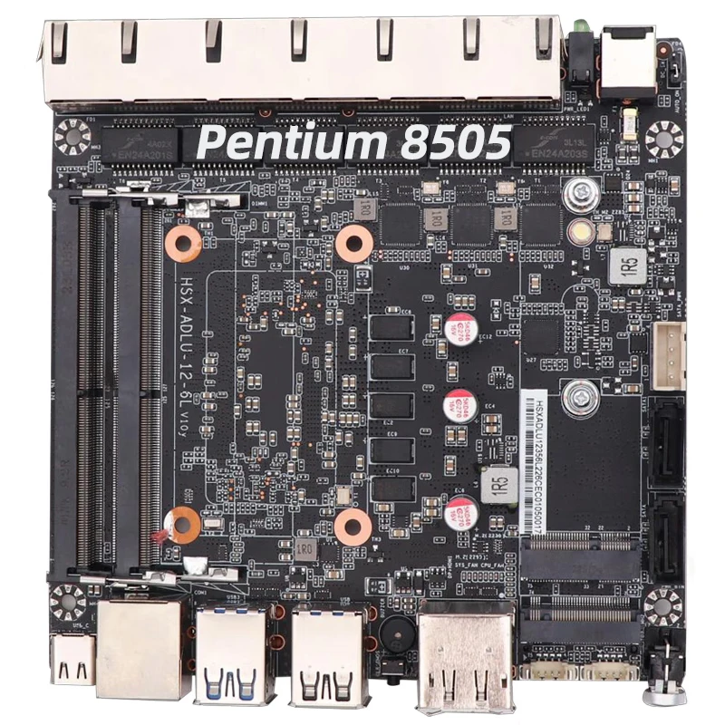 인텔 셀러론 6305/N150/펜티엄 골드 8505 소프트 라우터 6랜 i226-V 2.5G 팬리스 미니 PC NVMe SATA pfSense 방화벽 어플라이언스