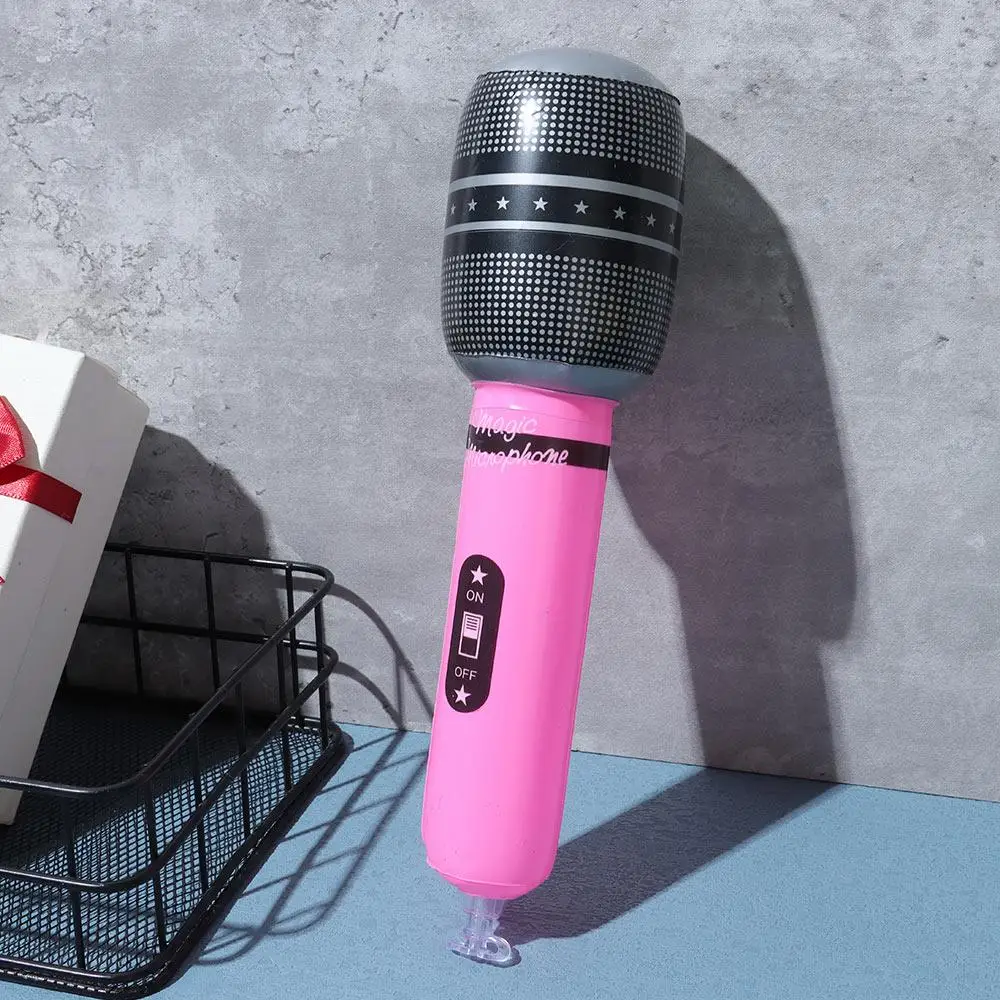 12 pçs presentes concerto musical festa temática role play palco foto adereços explodir microfones infláveis inflados