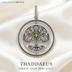Pendant Rotating Tree of Life-symbol Brand Fine Jewelry Europe 925 Sterling Silver Personal Lucky Gift For Women