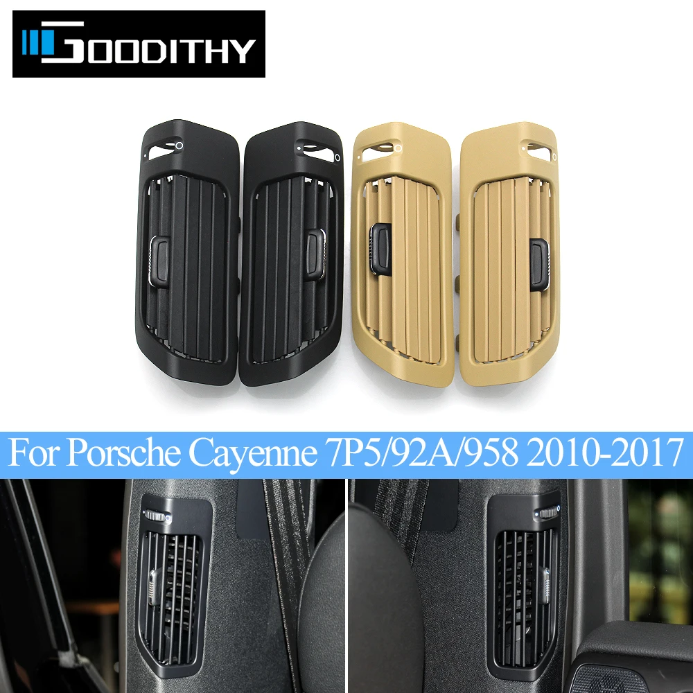 Car B Pillar Left or Right Air Conditioner AC Vent Grille Outlet Panel Trim For Porsche Cayenne 7P5 92A 958 2010-2017 958555903