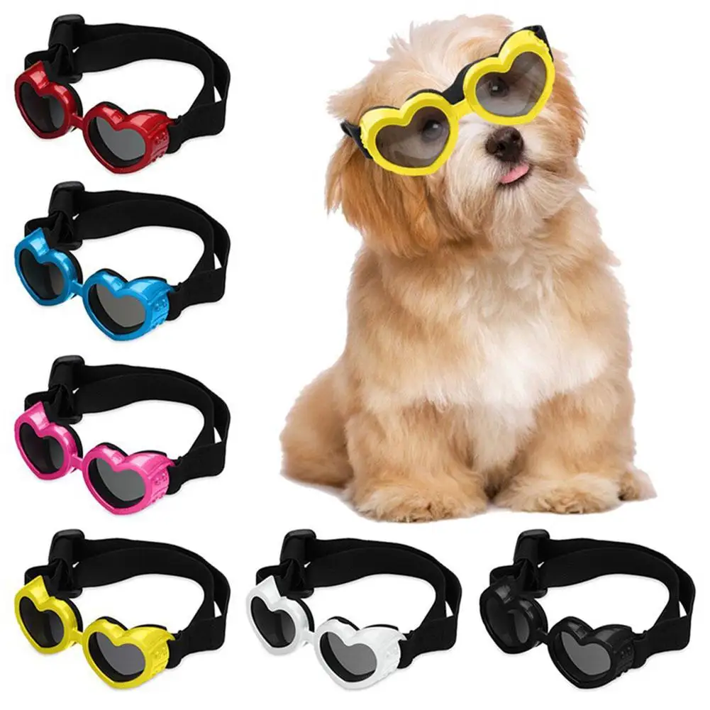 Pet Goggles UV-proof Dust-proof Wind-proof And Rain-proof Adjustable Conform To The Curve Of The Pet's Head For Cats And Do T8E4