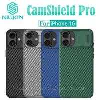 NILLKIN-CamShield Pro Case for iPhone 16, Shockproof, Drop-resistant Lenses, Slide Camera Protection, PC + TPU Hard Back Cover