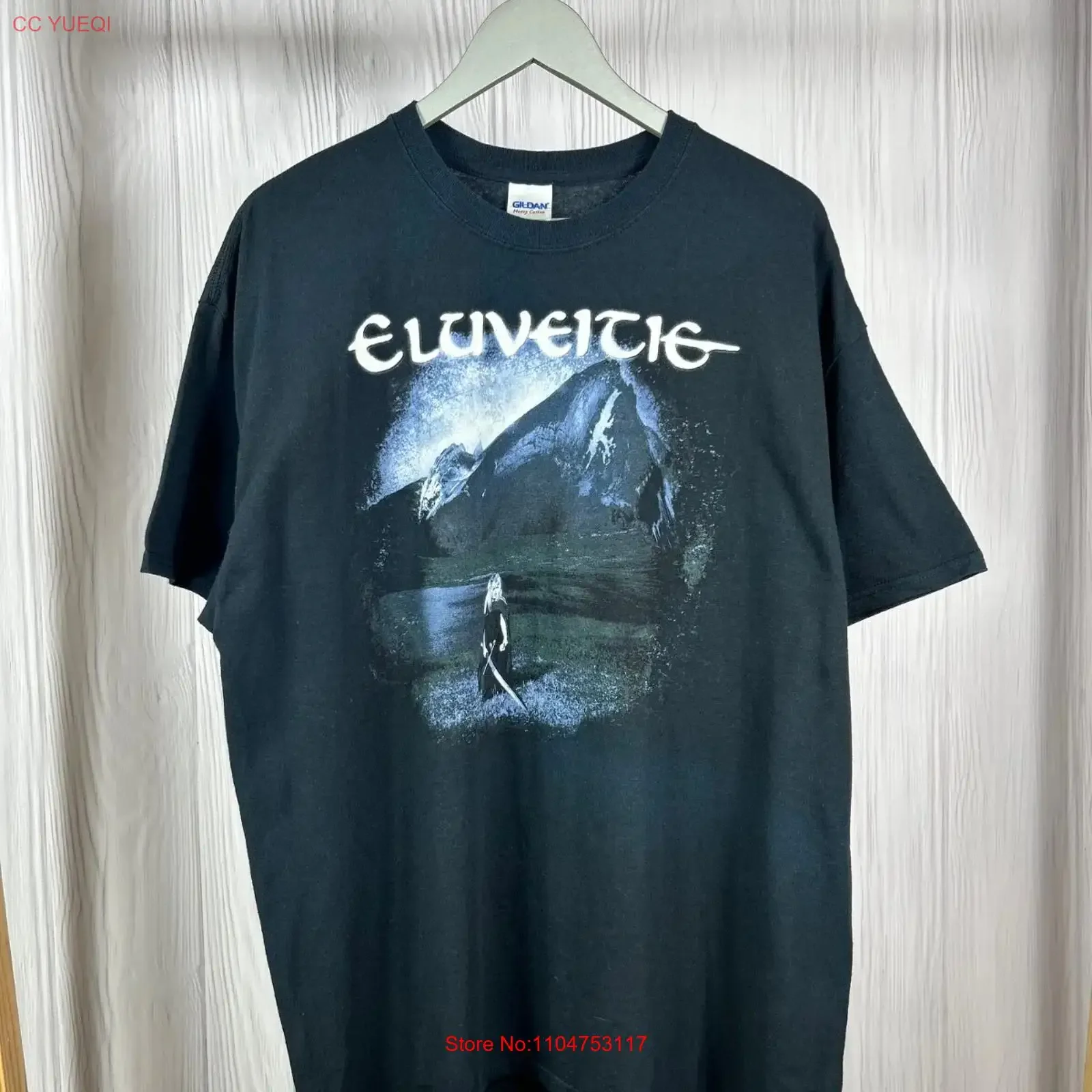 Vintage Eluveitie Inis Mona Metal Band T Shirt vintage Washed Comfortable Versatile Stretched Breathable graphic Unisex homme
