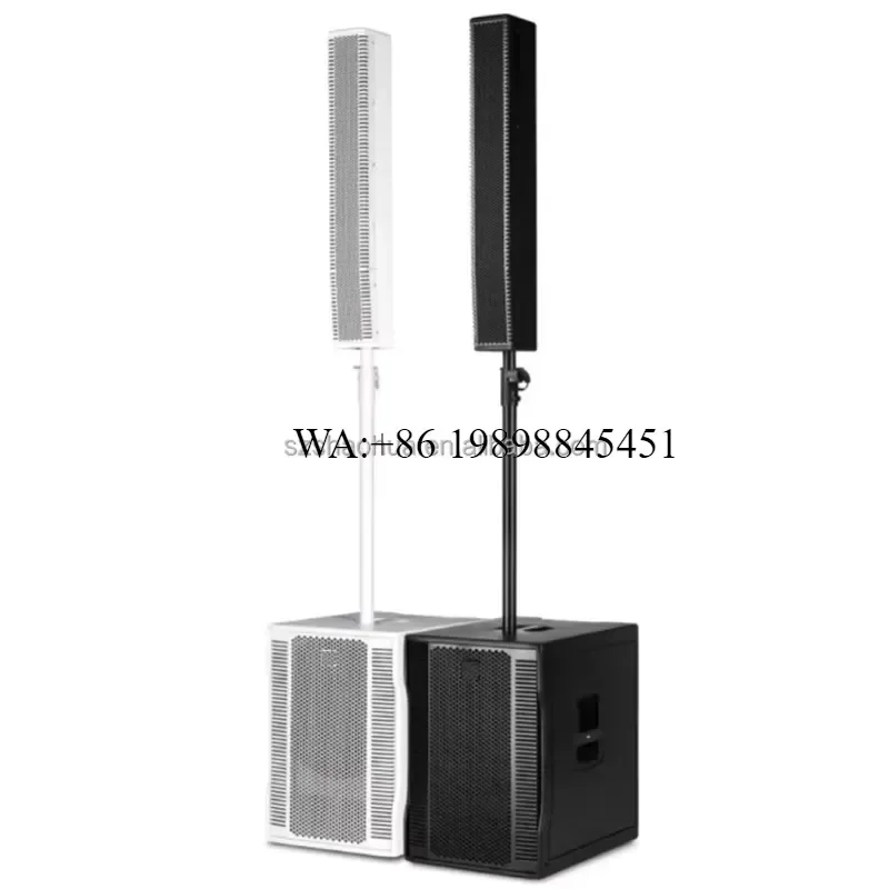 WMWMNU EVOX 12 Powered Column Speaker 8* 4 Inch Sound System Active Two-way Array 1400W Speakers Easy Transported Column
