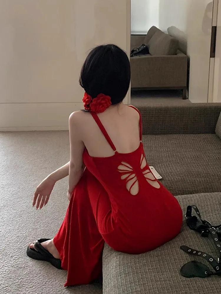 Vestidos sem mangas vestido feminino para convidados do casamento verão tule em camadas apliques oco bordado cintura elástica doce y2k