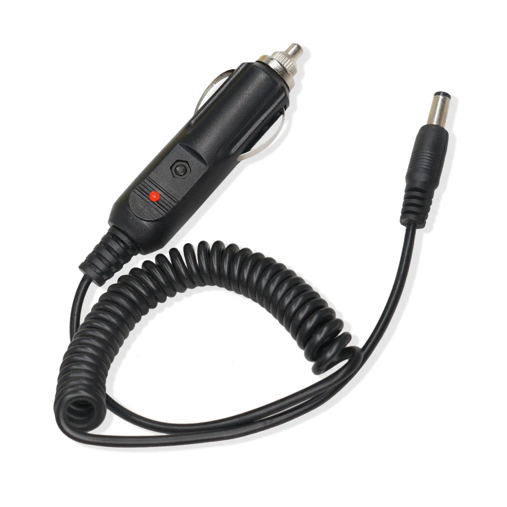 Cargador de coche de 12V CC para Walkie Talkie UV-5R UV9R UV-82 UV-9R Plus UV5RE 5RA Baofeng accesorios Cable Base de carga de Radio