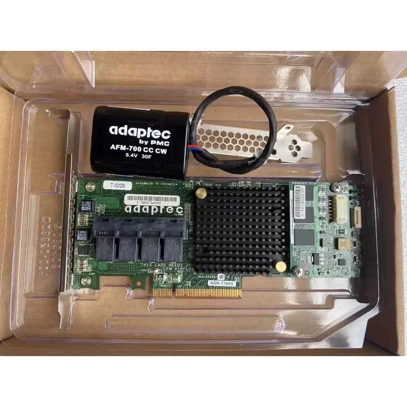 Adaptec Asr-71605 Asr-81605Zq16 Port Array Card Sas Pass-Through Card 1Gb Cache Raid Hba Pass-Through + Battery