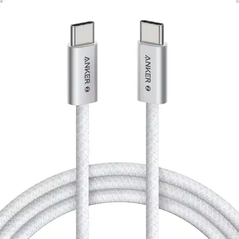 Кабель Anker Zolo 240W Type C для быстрой зарядки, USB-C на USB-C, плетеный, с тонким разъемом, защищенным от загрязнений, для серии iPhone 16
