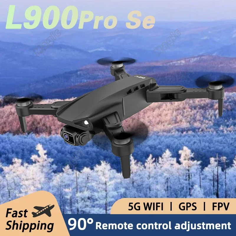 New L900 Pro SE GPS Drone Professional 8K HD Camera Obstacle Avoidance Mini Quadcopter with Brushless Motor RC Helicopter Toys