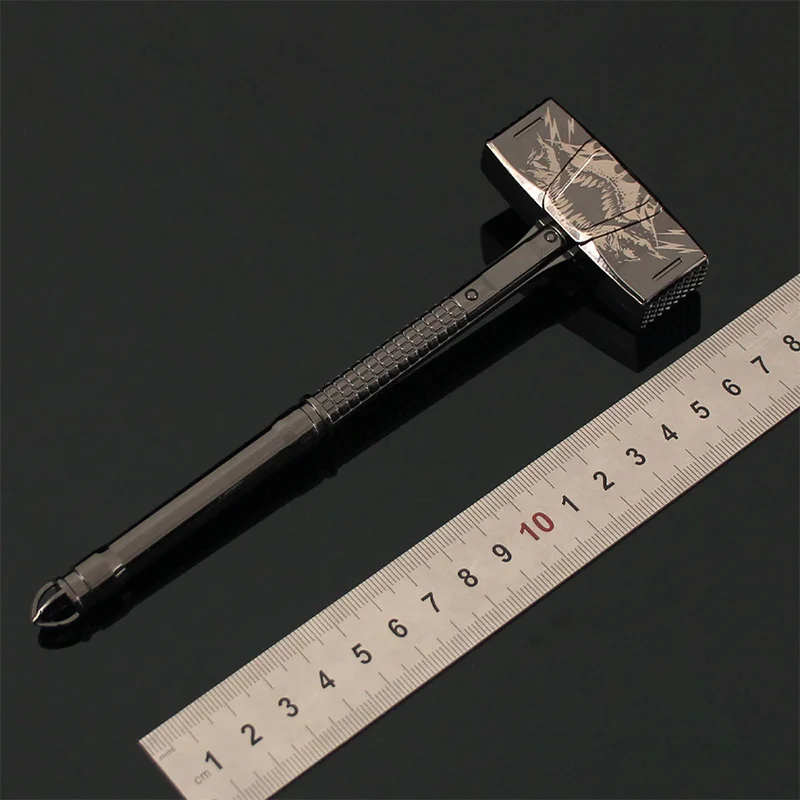 18 سنتيمتر ساحة اندلاع لعبة الأجهزة الطرفية المشاجرة سلاح الهيمنة القديمة الصلبة المطرقة نموذج الشكل لعبة معدني الحلي عمل الشكل #3