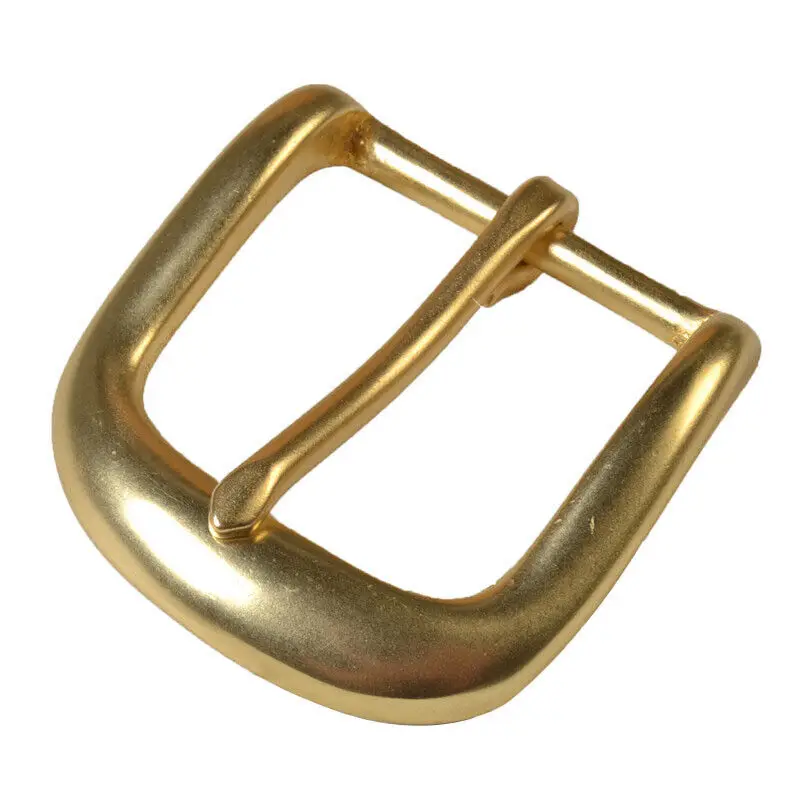 Solid Brass Pin Buckle for Leather Craft Making Belt Replacement 35mm Width