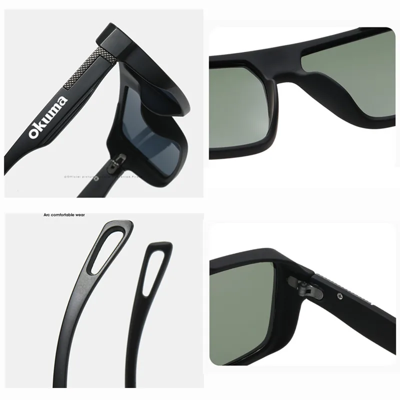 Okuma Polarisierte Angelbrillen UV400 Herren und Damen Outdoor-Sport Radfahren Jagd Fahren Sonnenbrillen – Detail 26