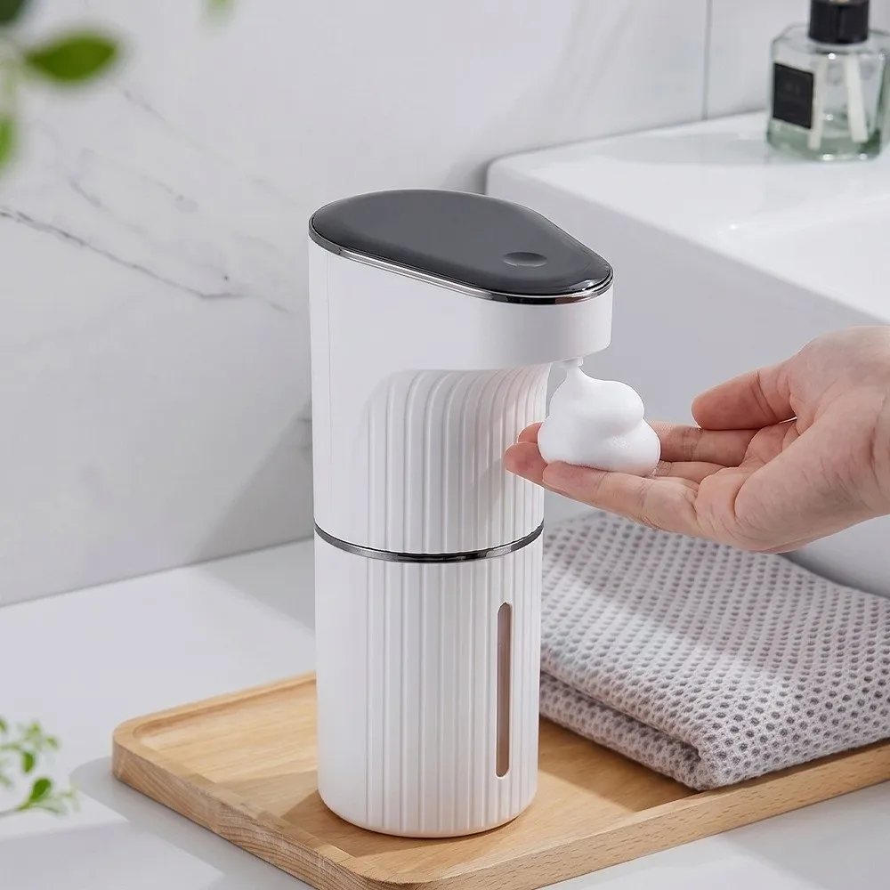 350ml Capacity Automatic Sensor Soap Dispenser Liquid/Foam Contactless Operation Hand Sanitizer Dispenser Desktop Compatible