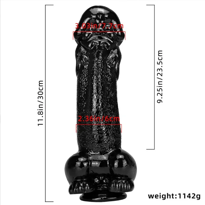 Realistic Penis Big Bald Head Dildo for Female Masturbation Male Prostate Massage Anal Plug Fisting Sex Toys Adult Products